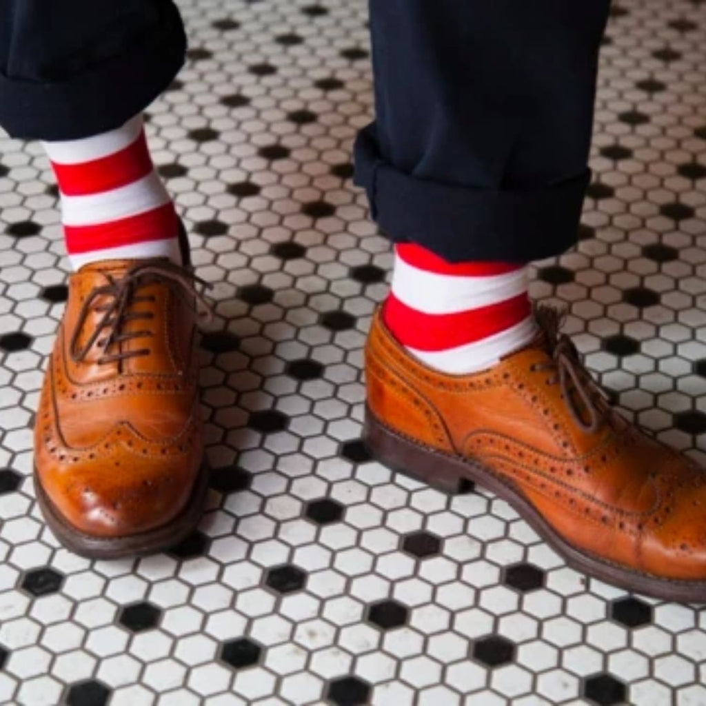 Wearing funky socks could make you a success