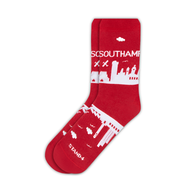 Southampton Red Skyline Sock