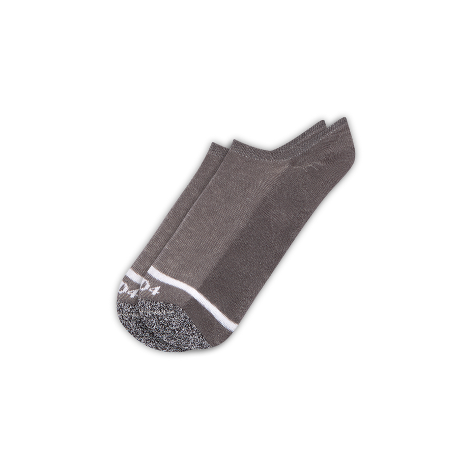 Grey No Show Sock
