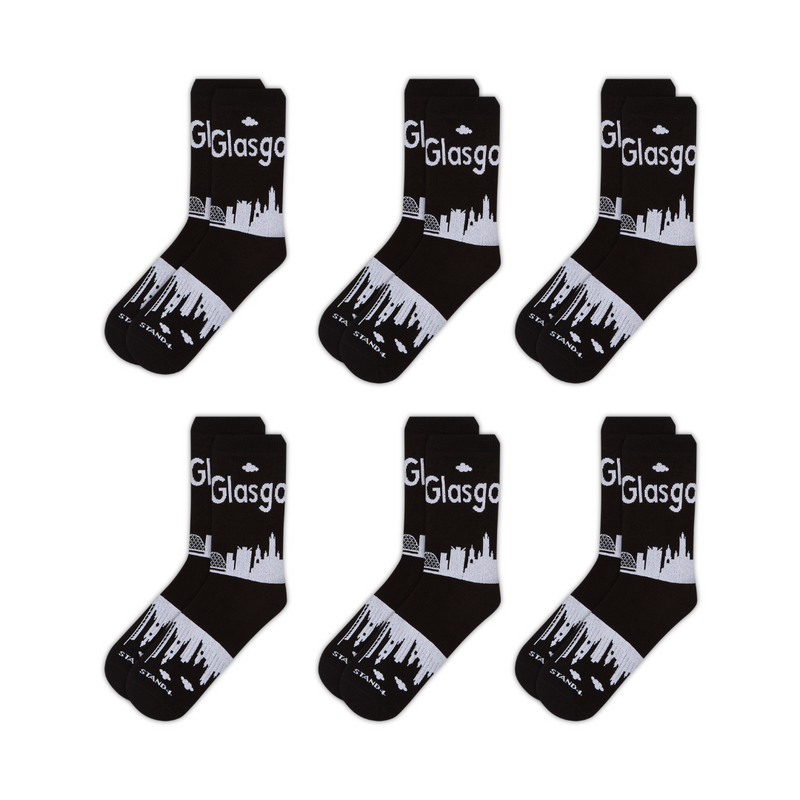 8x Bundle Glasgow Skyline Sock Stand 4 Socks Stand4 Socks