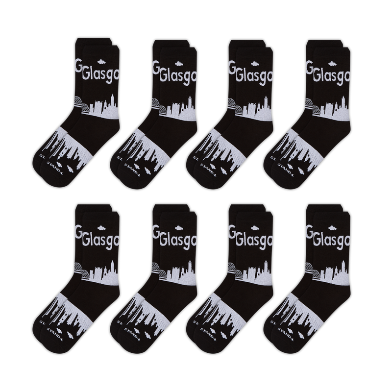 Glasgow Skyline Sock 8-Pack