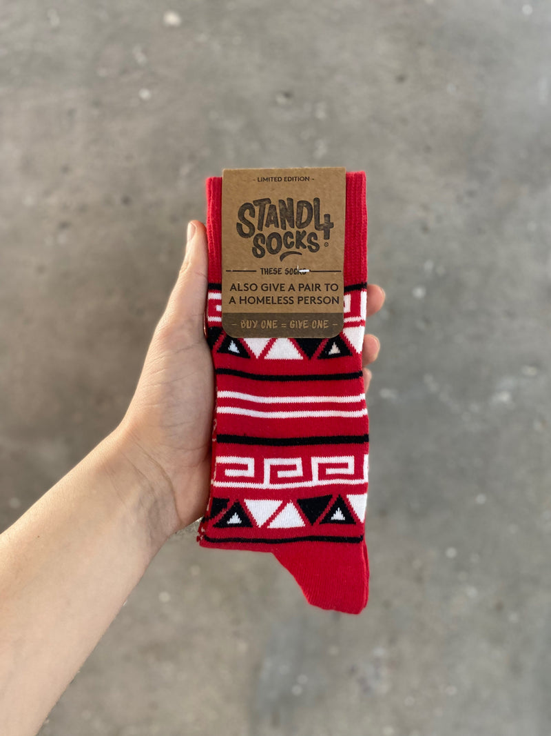 Aztec Red Sock