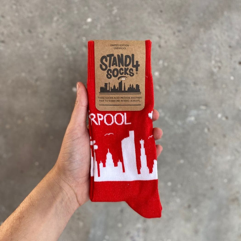 Liverpool Red Skyline Sock