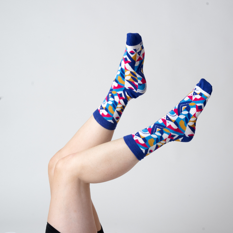 Geometric Colour Sock