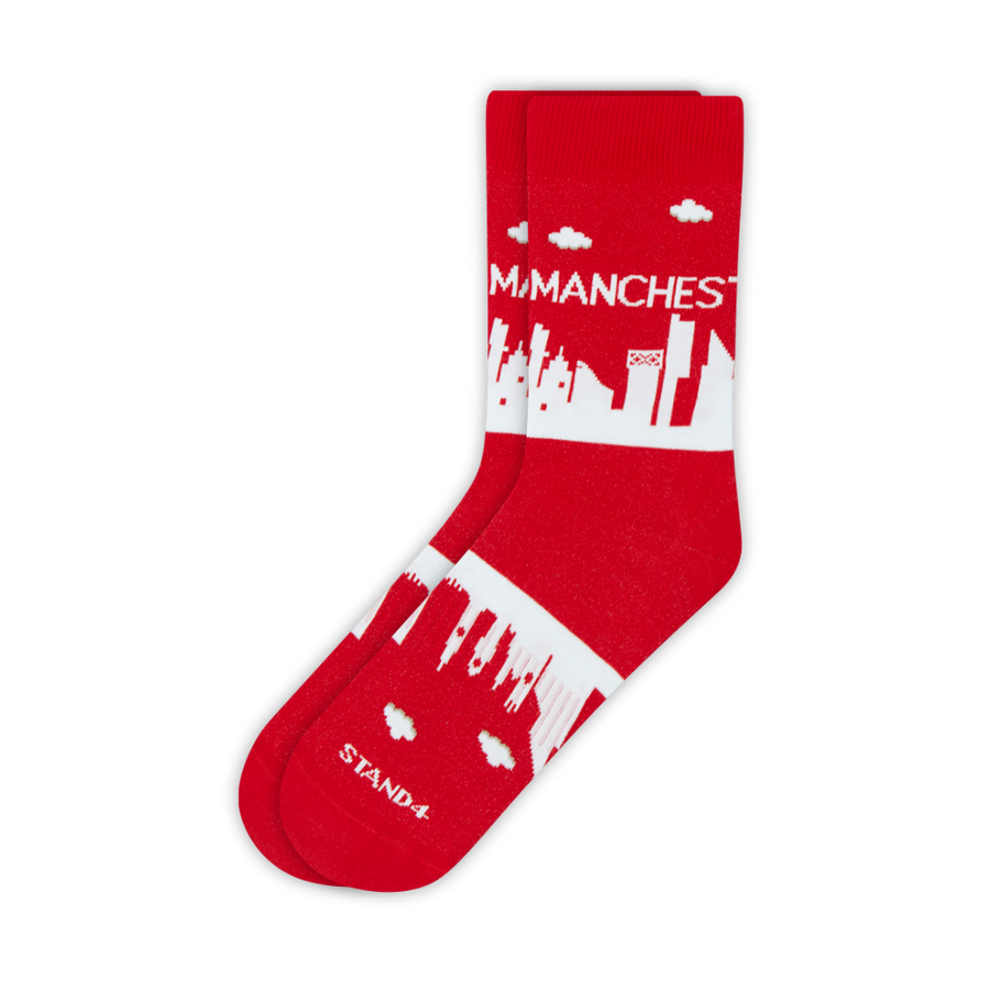Manchester Red Skyline Sock
