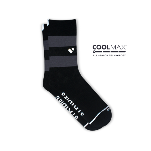Black COOLMAX® Cycling Sock