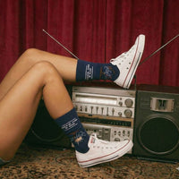 Liam Gallagher Navy Sock