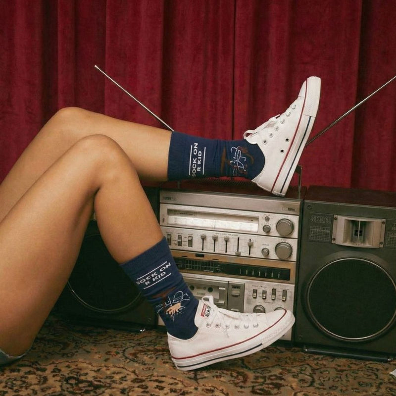 Liam Gallagher Navy Sock