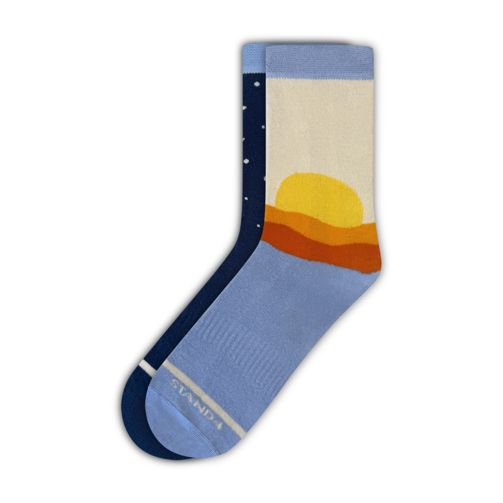 Day Night Mismatch Odd Socks