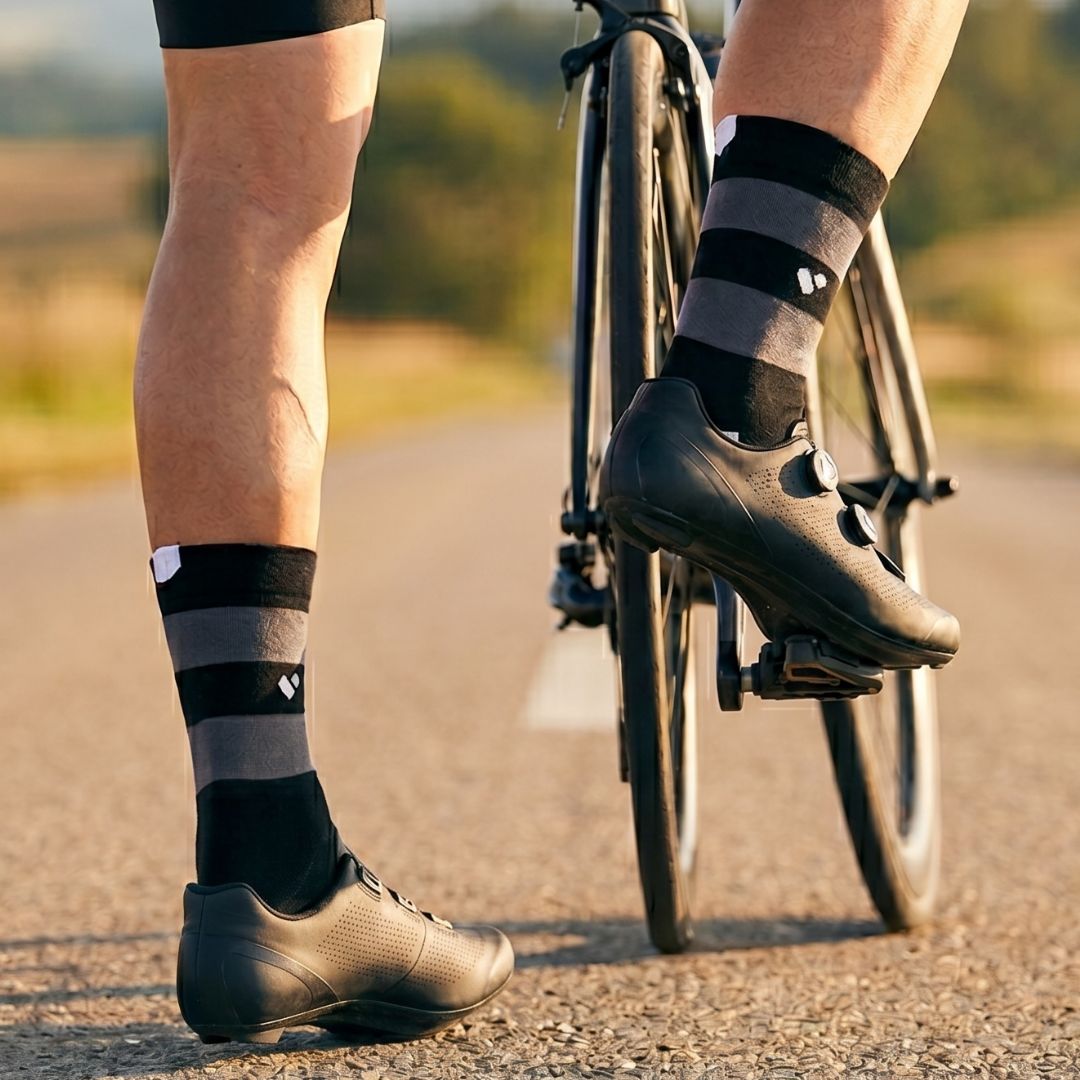 Black COOLMAX® Cycling Sock
