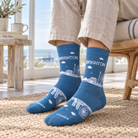 Brighton Blue Skyline Sock