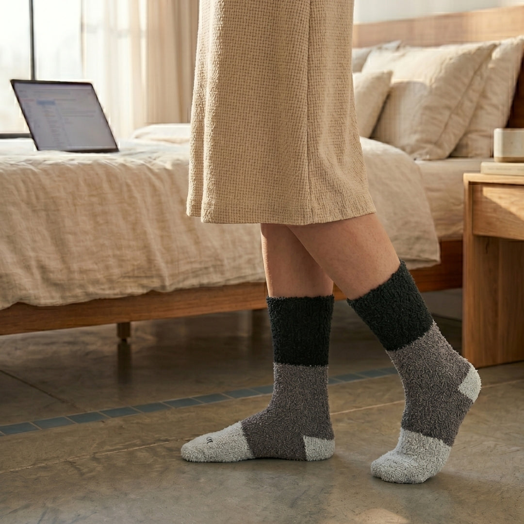 Bold Stripe Fluffy Sock