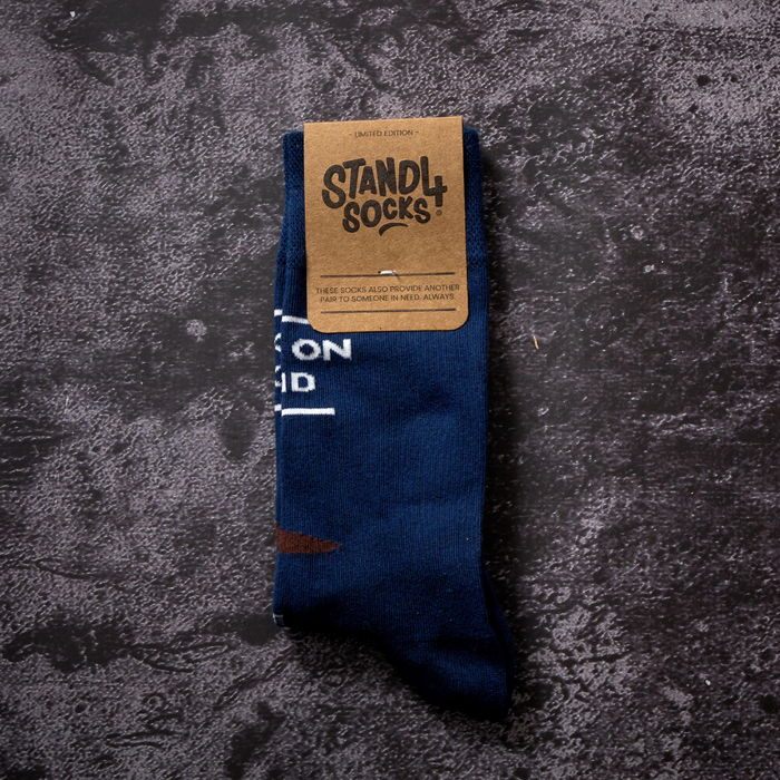 Liam Gallagher Navy Sock