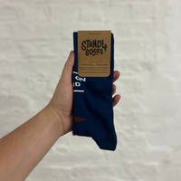 Liam Gallagher Navy Sock