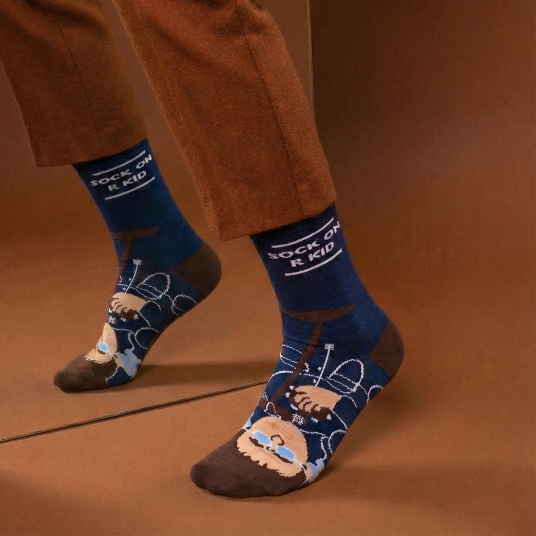 Liam Gallagher Navy Sock