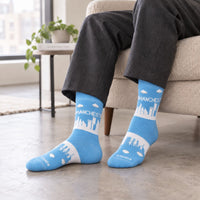 Manchester Sky Blue Skyline Sock