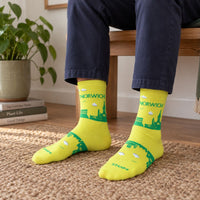 Norwich Yellow Skyline Sock