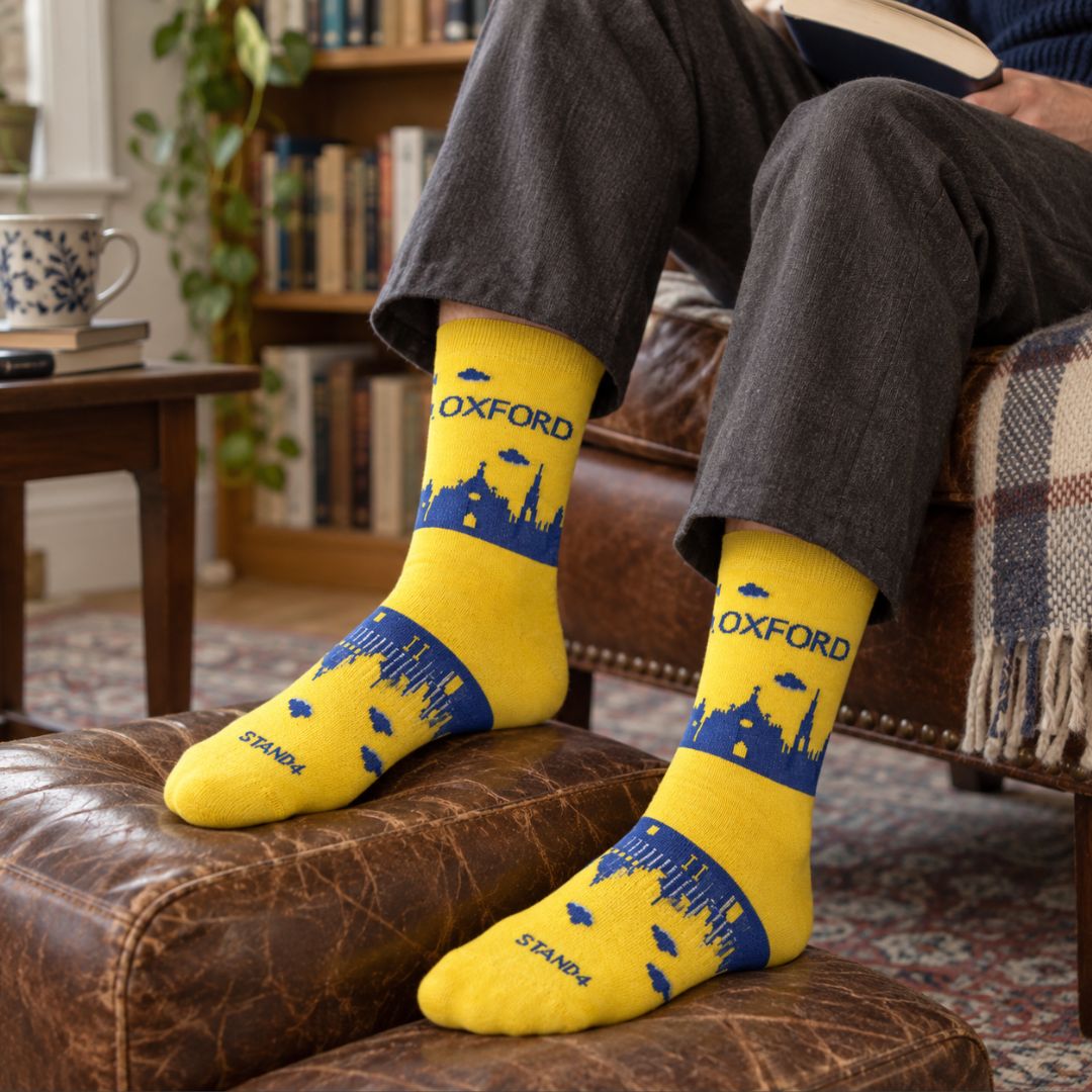 Oxford Yellow Skyline Sock