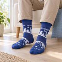 Portsmouth Blue Skyline Sock