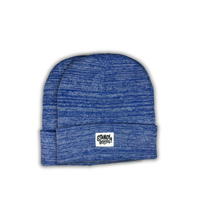 Stand4 Solid Blue Beanie with Patch