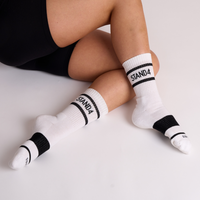 Stand4 White Crew Sock