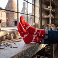 Stoke-on-Trent Red Skyline Sock