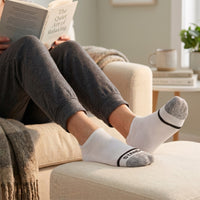 White No Show Sock