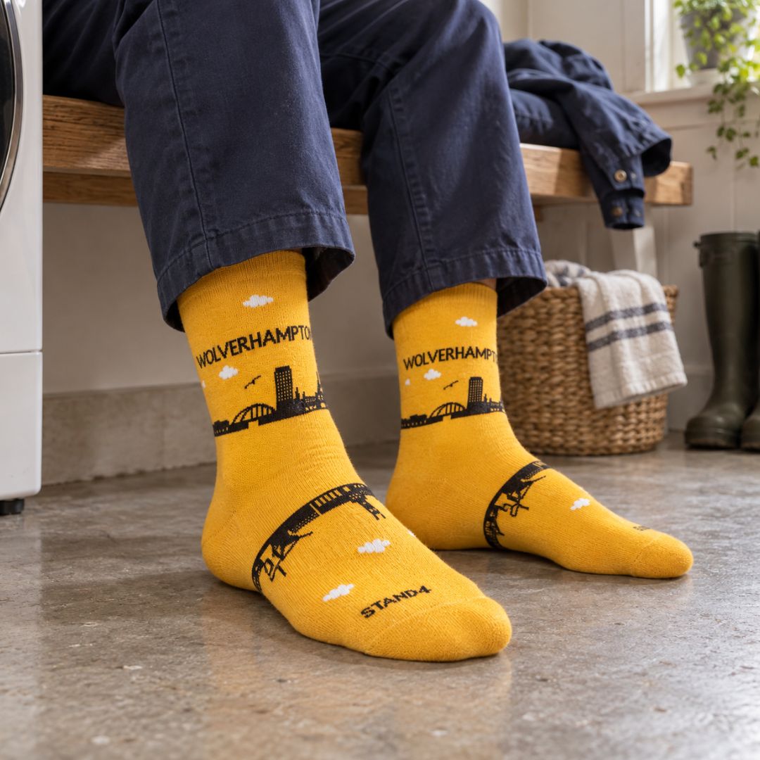 Wolverhampton Gold Skyline Sock