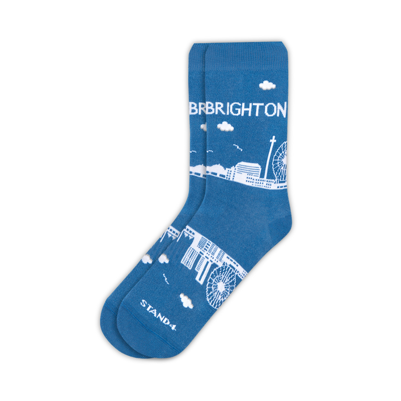 Brighton Blue Skyline Sock