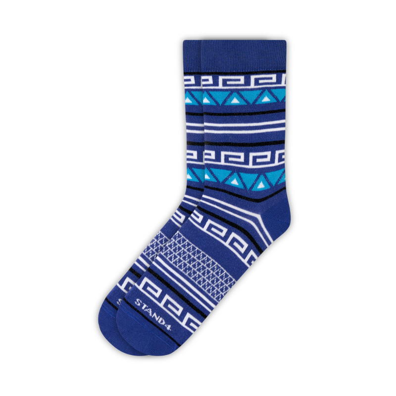Aztec Blue Sock