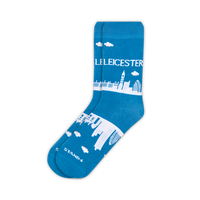 Leicester Blue Skyline Sock