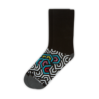 Hexagon Geometric Office Sock