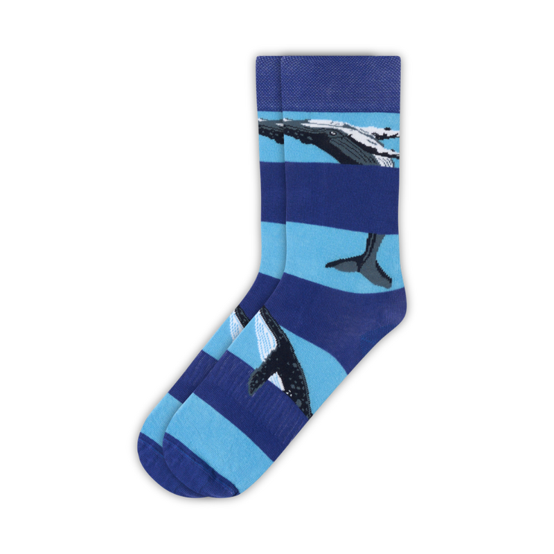 Whale Stripe Sock