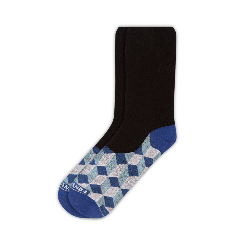 Blue Optical Office Sock