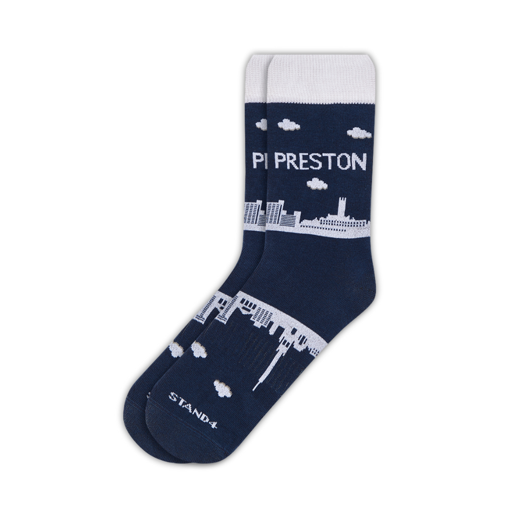 Preston & Blue Skyline Sock