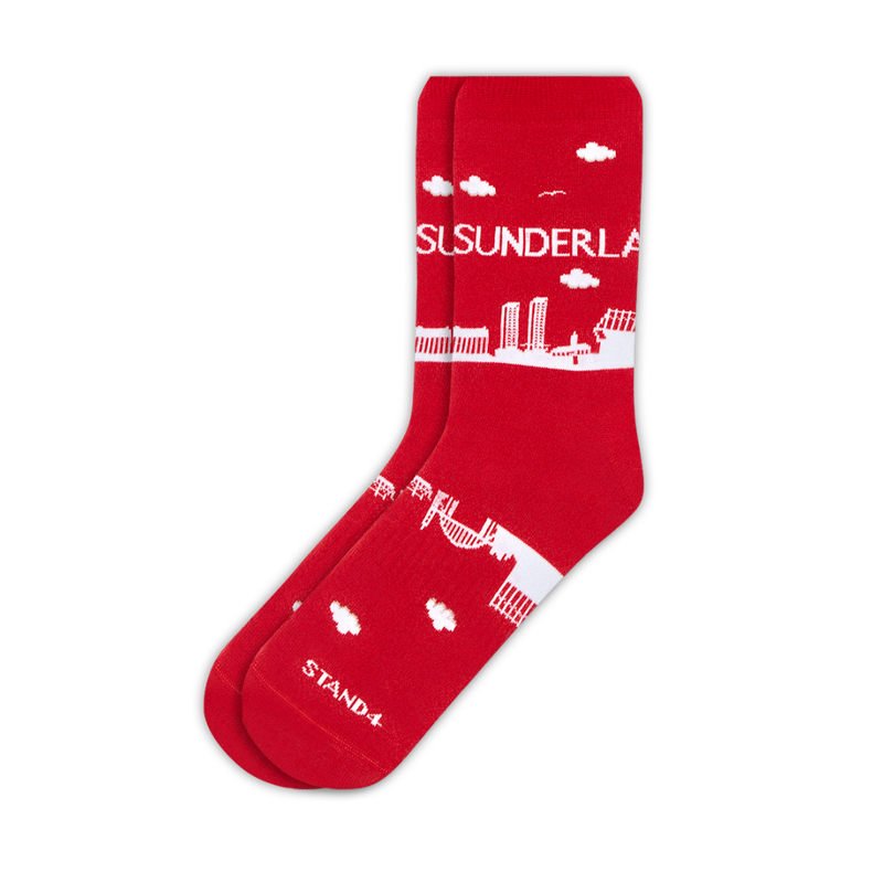 Sunderland Red Skyline Sock