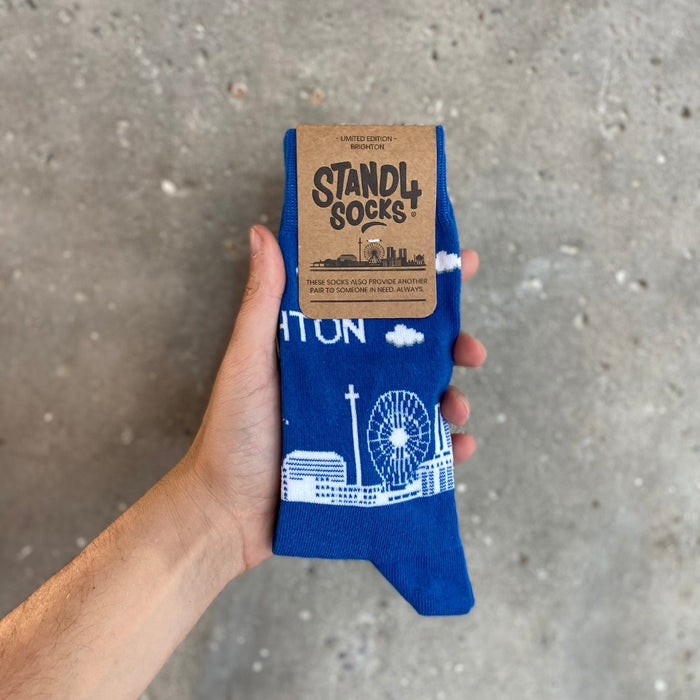 Brighton Blue Skyline Sock