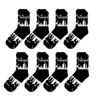 Liverpool Skyline Sock 8-Pack