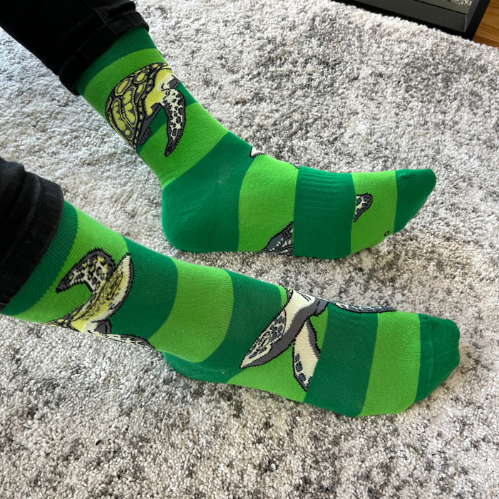 Turtle Stripe Sock