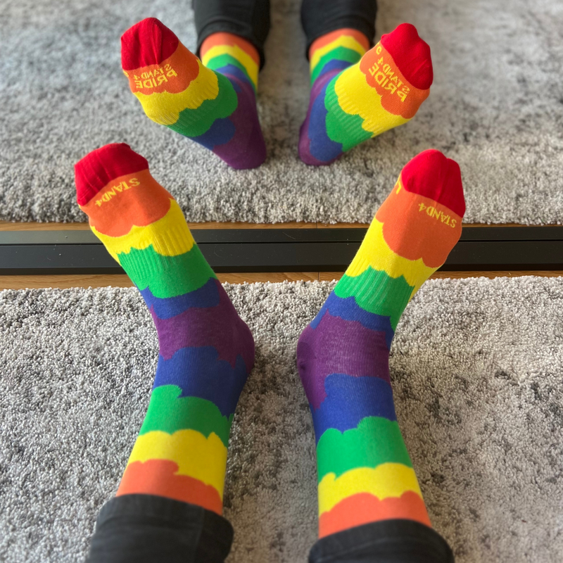 LGBTQ+ Heart Sock