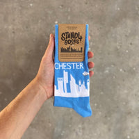 Manchester Sky Blue Skyline Sock