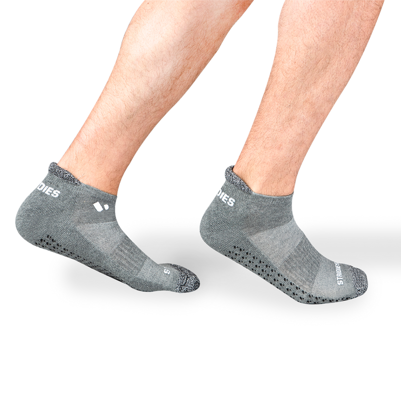 Grey Grippy Performance Ankle Sock