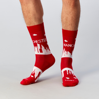 Manchester Red Skyline Sock