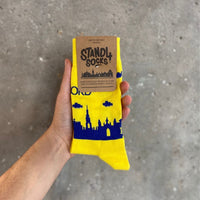 Oxford Yellow Skyline Sock