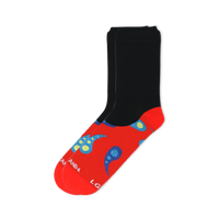 Paisley Red Office Sock