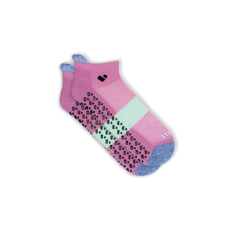Pink Grippy Performance Ankle Sock