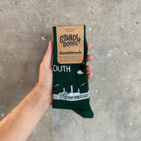 Plymouth Green Skyline Sock
