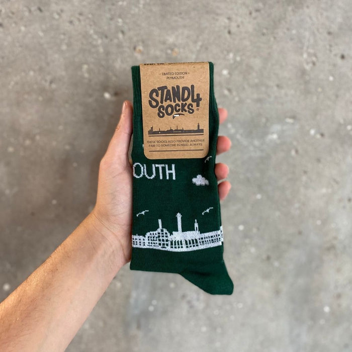 Plymouth Green Skyline Sock