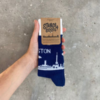 Preston White & Blue Skyline Sock