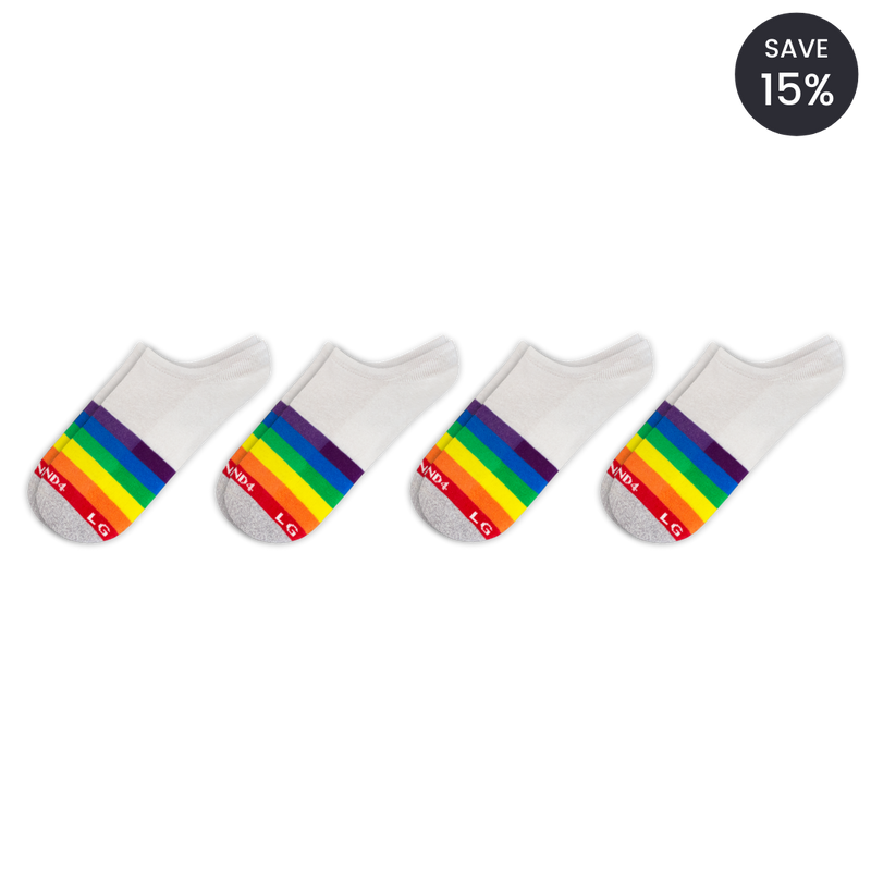 Pride No Show Sock 4-Pack
